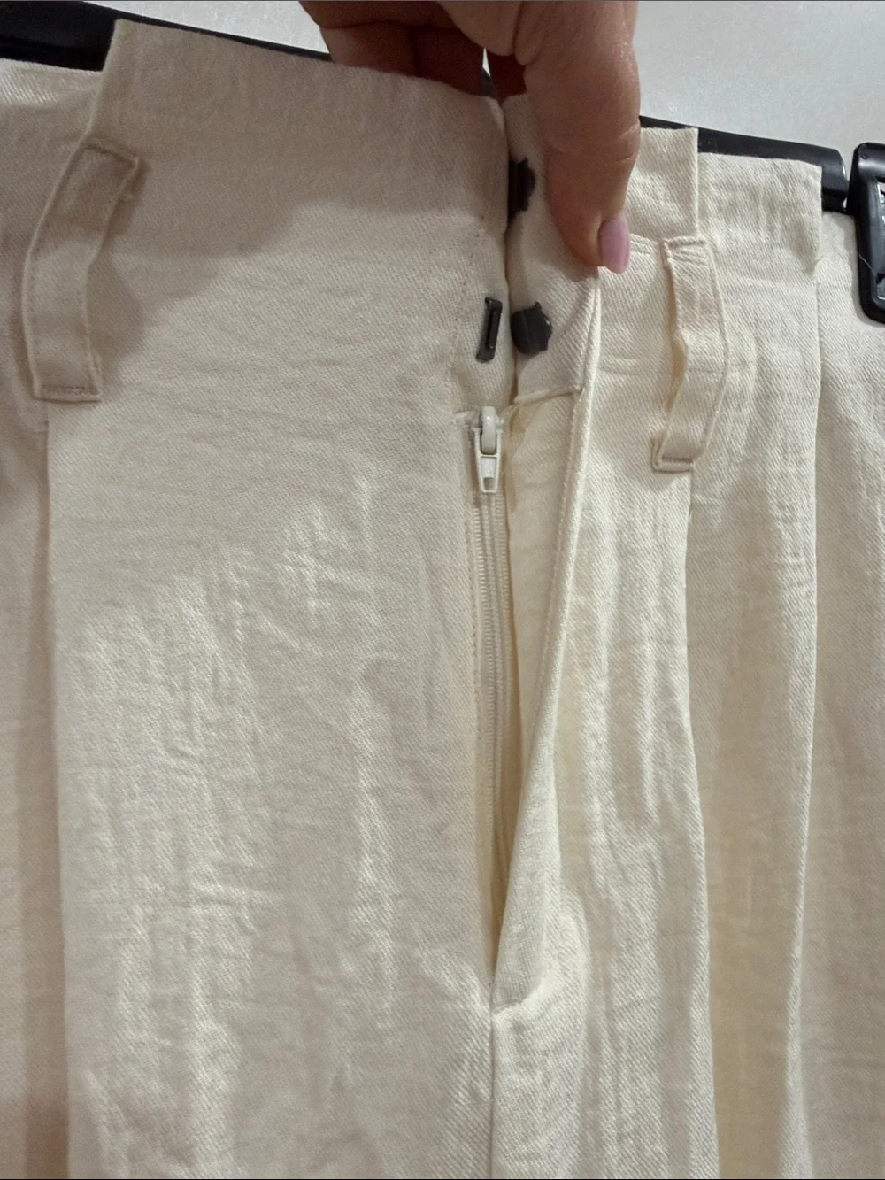 A New Day Cream Pleated Relaxed Trousers